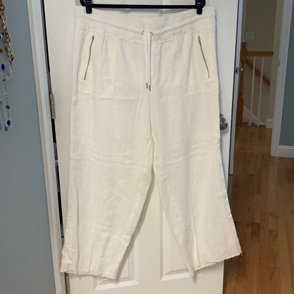Athleta Linen Drawstring Pants - Picture 1 of 6